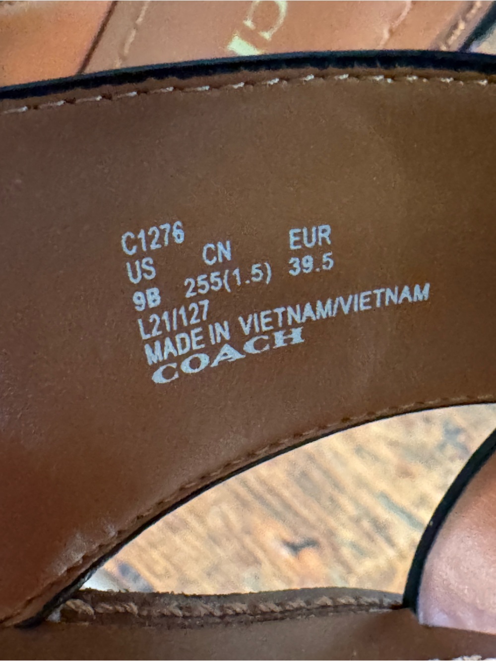NIB Coach Hilda Cross-Band Slide Sandals in Black, Size 9 - Picture 7 of 7